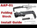 AAP-01 Folding Stock / Adjustable length and cheek / how to install guide walkthrough