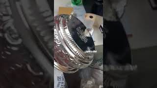 German silver Prasadam bowl silver coating