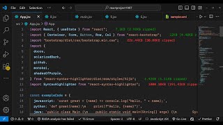 Build a React.js Source Code Viewer to Highlight Source Code Using react-syntax-highlighter in JS
