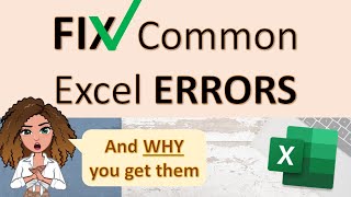 Excel Error Fixing: How to Resolve #DIV/0!, #REF!, #NULL!, #VALUE!, #NAME? | Beginners Tutorial