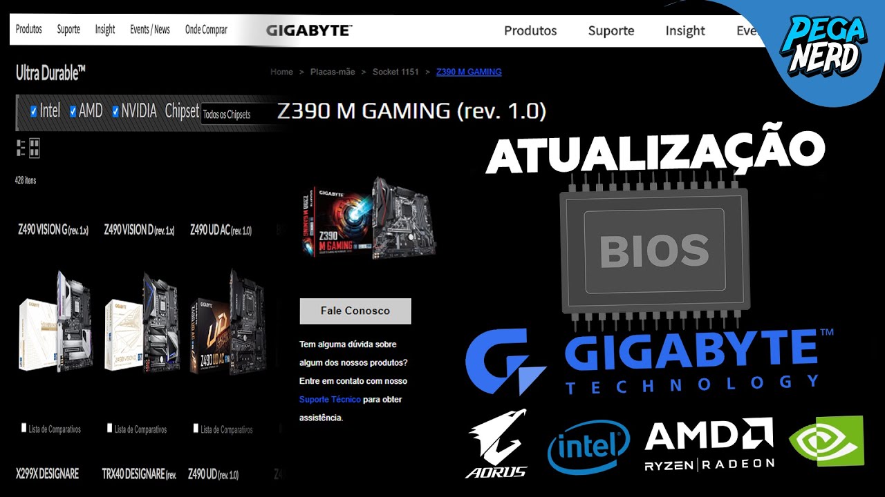 Como Atualizar O BIOS Da Placa Mãe Gigabyte Via Software USB Para ...