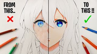 HOW TO COLOR ANIME SKIN USING CHEAP COLORED PENCILS