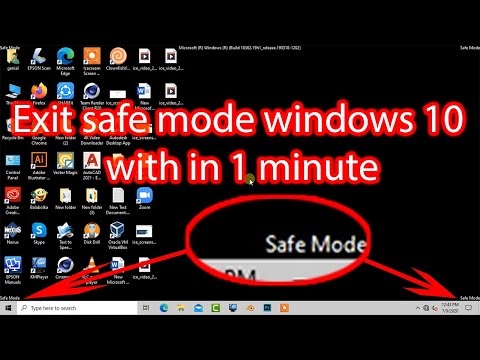 How do I get out of safe mode in Windows 10?