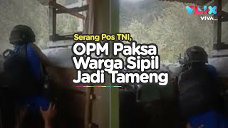 Detik-detik OPM Hujani Pos TNI dengan Peluru Senapan Mesin