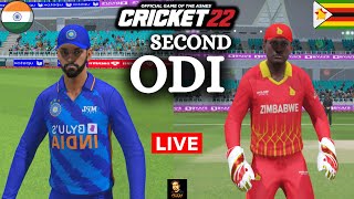 India vs Zimbabwe 2nd ODI Match - Cricket 22 Live - RtxVivek