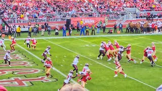Brock Purdy to George Kittle TD Levi's Stadium Sec 144 Row 18 Seat 2 49ers vs Buccaneers 11/19/2023