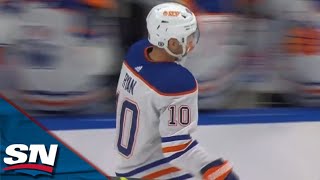 Oilers' Derek Ryan Guides Puck Past Jonas Johansson For BIZARRE Short-Handed Goal