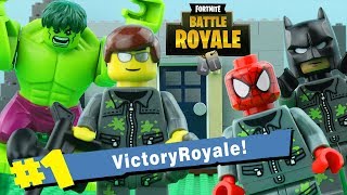 LEGO Fortnite Battle Royale STOP MOTION LEGO Hulk vs Spiderman vs Batman | LEGO | By Billy Bricks
