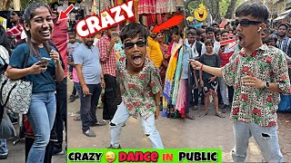 Funny and Crazy Dance in Crowd🤣❤️||Crazy Dance in Public🤣||Public Reaction Prank Video😂||Comedy😂