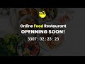 How to make a Countdown timer for an opening soon restaurant website | HTML SCSS & Java Script