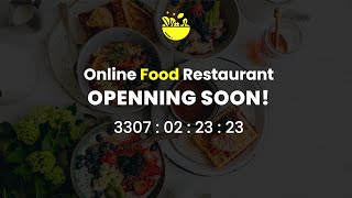 How to make a Countdown timer for an opening soon restaurant website | HTML SCSS & Java Script