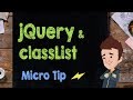 jQuery & classList - Supercharged