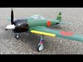 Maiden Flight - HSD Zero Fighter 1100MM RC Plane Japanese WWII Warbird