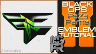 Custom Pamaj FaZe Clan Logo : Call of Duty Black Ops 2 Emblem Tutorial