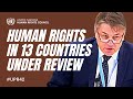 Human rights in 13 countries reviewed at the 42nd session of the UN Universal Periodic Review