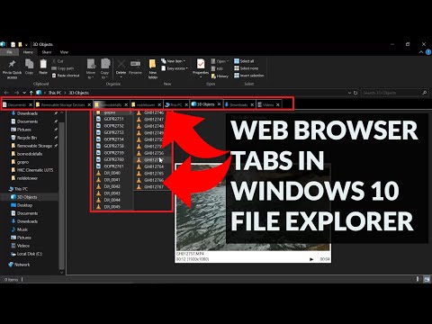 ENABLE Web Browser like TABS in Windows 10 File Explorer!