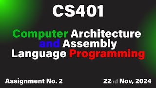 cs401 assignment 2 correct solution for fall 2024 | cs401 assignment 2 solution fall 2024