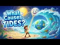 What Causes Tides? 🌊🌙 How Moon's Gravity Creates High vs. Low Tides Explained!