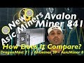 AvalonMiner 841 13Ths 1290W Bitcoin Miner DragonMint T1 Miner 16THS 1480W Antminer S9- 8 nano Review