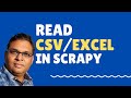 Read CSV/EXCEL into Python Scrapy - Loading Dynamic Data