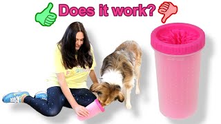 The Best way to Clean your Dogs Muddy Paws | Portable Dog Paw Cleaner Review!