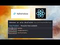 How to Fix Unknown at rule @tailwind CSS in ReactJS | Viral Coder