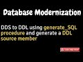 IBM i, AS400 Tutorial, iSeries, System i -DDS to DDL with generate_SQL procedure and generate srcmbr