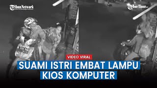 Viral Video Diduga Pasutri Embat Lampu di Bekasi Terekam CCTV, Korban: Sudah 5 Kali Beraksi