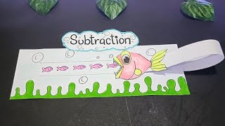 SUBTRACTION TLM || MATHS TLM || Maths tlm for primary school || primary school tlm