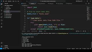 CS50 INTRODUCTION TO PYTHON PROGRAMMING PROJECT- LIBRARY MANAGEMENT SYSTEM
