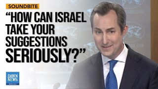 Journalist Confronts US StateSpox on American Arms to Israel Amid Palestinian Killings | Dawn News