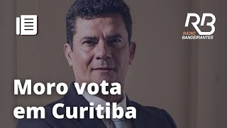 Senador eleito Sergio Moro vota em Curitiba