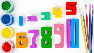 Let's Color Numbers & Learn Math || Count 1-10 Learning Video For Toddlers