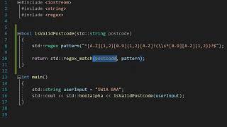 How to Validate a Postcode Using C++