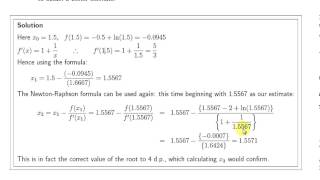Newton Raphson Method Examples