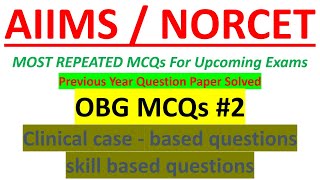 AIIMS/NORCET NURSING OFFICER EXAM June  2023 | aiims Previous years Question paper Solved|mppeb OBG