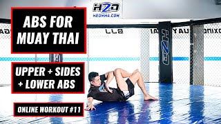 ABS FOR MUAY THAI / CORE CONDITIONING  / 8 MINS FIGHTER'S WORKOUT FOR BEGINNERS & PROS