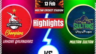 PSL 2023 Match 1 Full Highlights - Multan Sultans vs Lahore Qalandars - Pakistan Super League