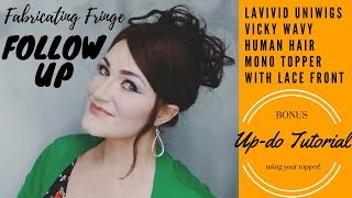 Lavivid UniWigs Vicky Wavy Human Hair Topper Follow Up Review + BONUS UpDo Tutorial