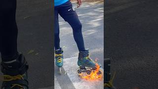 आग lg gyi skates mai 🥲khatam💔 #skating#roadskating #rollerblading#rollerskating#viralshort