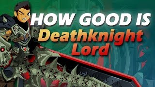 How Good Is DEATHKNIGHT LORD CLASS? (AQW Class Review, Enhancements \u0026 Tutorial)