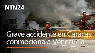 Un grave accidente de tránsito en Caracas conmociona a Venezuela