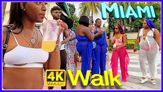 [4K] Walk MIAMI BEACH South Beach SLOW TV travel vlogger USA