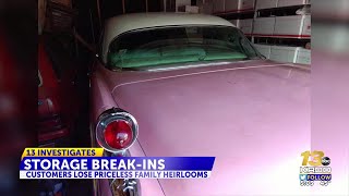 Customers raise security concerns with storage facility after losing thousands of dollars of ...