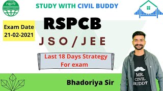 RSPCB JEE JSO EXAM LAST 18 DAYS STRATEGY books test series