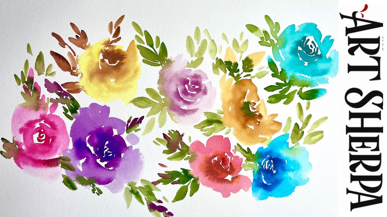 Watercolor Roses Step By Step Altenew Watercolor Roses