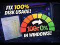 How To Fix 100% Disk Usage in Windows 10/11 (2026 Working Method)
