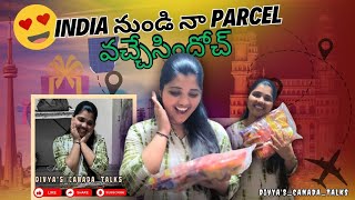 India నుండి Parcel వచ్చిందోచ్ ❤️📦Unboxing my 30kgs Package 🫶🤩|| DivyasCanadaTalks