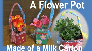 kimie gangi “A Flower Pot Made of a Milk Carton”