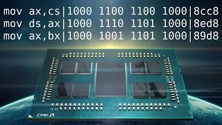 Hand assembling x86 assembly MOV commands to x86 machine codes